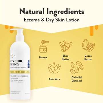 ECZEMA HONEY Oatmeal Body Lotion for Relief & Moisture - 16 Oz