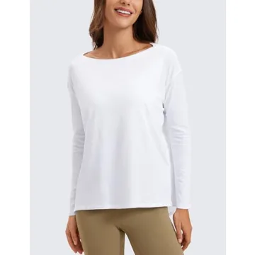 CRZ YOGA Long Sleeve Workout Shirt for Women - Versatile Activewear