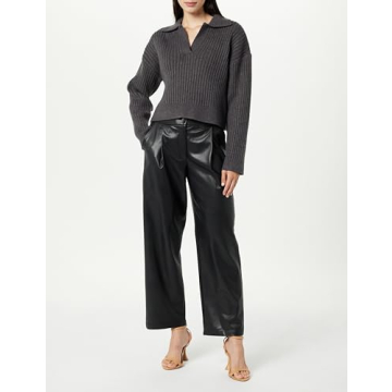 Marcy Ribbed Collar Pullover for Stylish Comfort