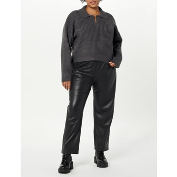 Marcy Ribbed Collar Pullover for Stylish Comfort