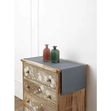 Solino Home 14x36 Handcrafted Pure Linen Table Runner