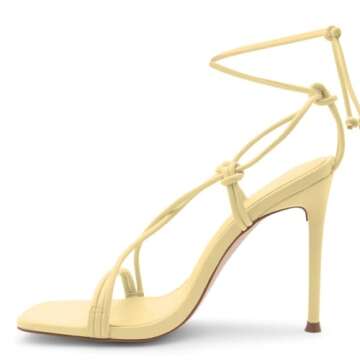 Shoe Land SL-Melody Women's Lace Up Heels Stylish Comfort