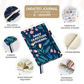 Gratitude Journal for Mindfulness, Self-Care & Positivity