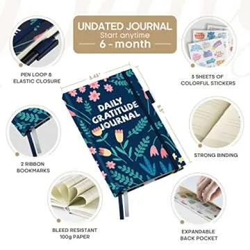 Gratitude Journal for Mindfulness, Self-Care & Positivity