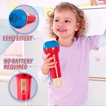 Hape Mighty Echo Microphone for Kids - Battery Free Fun