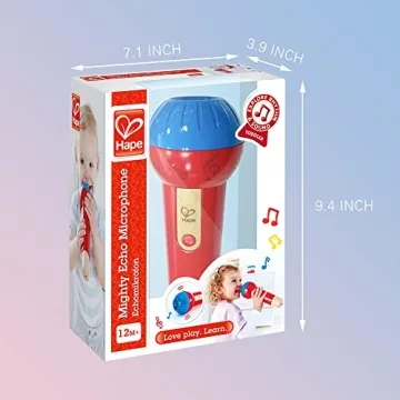 Hape Mighty Echo Microphone for Kids - Battery Free Fun