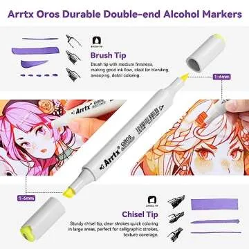 Arrtx Pastel Alcohol Markers Set 66 Colors for Artists