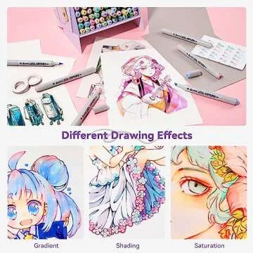 Arrtx Pastel Alcohol Markers Set 66 Colors for Artists