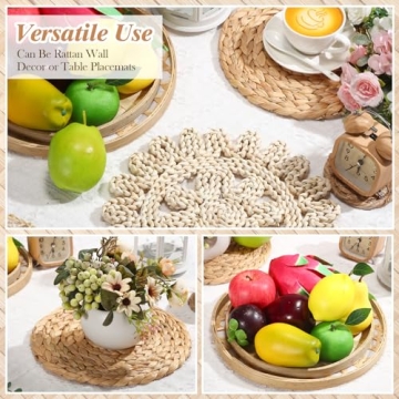 Hushee Woven Wall Basket Decor - Boho Handmade Touch