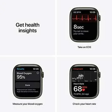 Apple Watch Series 7 [GPS 45mm] Smart Watch w/Green Aluminum Case with Clover Sport Band. Fitness Tracker, Blood Oxygen & ECG Apps, Always-On Retina Display, Water Resistant