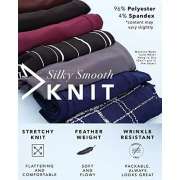 Rekucci Women's Slimming 3/4 Sleeve Dress – Elegant Fit-and-Flare