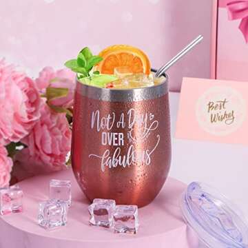 Mothers Day Gifts for Mom, Birthday Gifts for Women, Relaxing Spa Gift Basket for Women Self Care Gift Set for Women, Pink Gift Ideas for Women Sister Best Friend Female Aunt Tumbler Gift Box