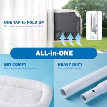 Zakkart Cat Window Perch - Foldable, Sturdy Hammock for Cats