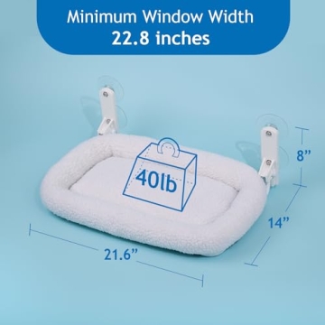 Zakkart Cat Window Perch - Foldable, Sturdy Hammock for Cats