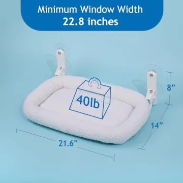 Zakkart Cat Window Perch - Foldable, Sturdy Hammock for Cats