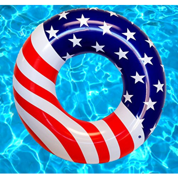Playscene Giant American Flag Pool Float for Summer Fun