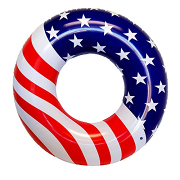 Playscene Giant American Flag Pool Float for Summer Fun