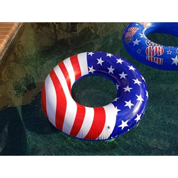 Playscene Giant American Flag Pool Float for Summer Fun
