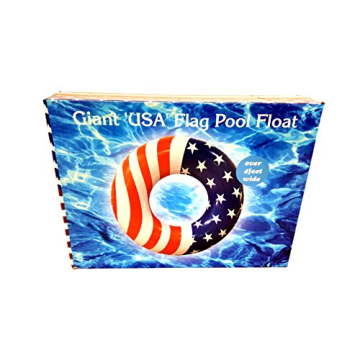Playscene Giant American Flag Pool Float for Summer Fun