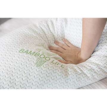 Elif Home Goods King Size Bamboo Pillow Set for All Sleepers