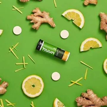 Nuun Vitamins + Energy: Ginger Lemonade Daily Supplement (2 Tubes of 12 Tablets)