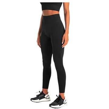 Women's Workout Sets 2 Pieces Suits High Waisted Seamless Yoga Leggings with Stretch Sports Bra Gym Cloth (Solid Black, L)