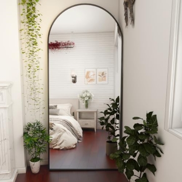 BEAUTYPEAK Full Length Mirror with Elegant Aluminum Frame