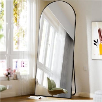 BEAUTYPEAK Full Length Mirror with Elegant Aluminum Frame