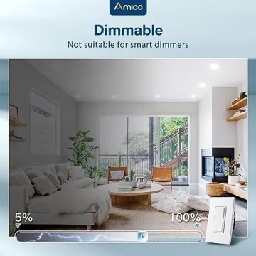 Amico 5-Inch Adjustable Color LED Recessed Lights