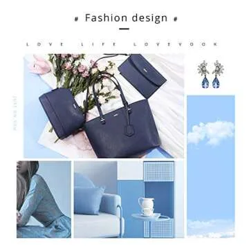 LOVEVOOK Handbags 3pcs Purse Set for Stylish Women