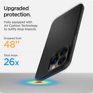 Spigen Thin Fit Designed for iPhone 13 Pro Case (2021) - Black