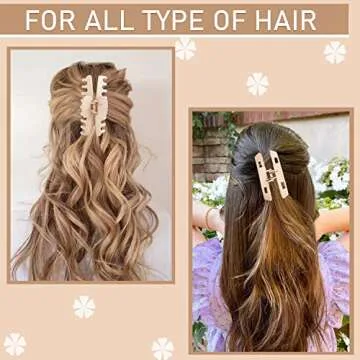 Vintage Matte Hair Claw Clips - Strong Hold & Elegant Style