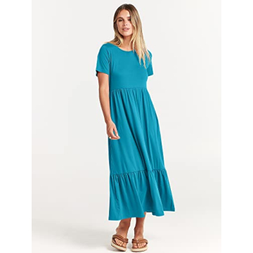 ANRABESS Women Casual Summer Swing Dress - Trendy Maxi