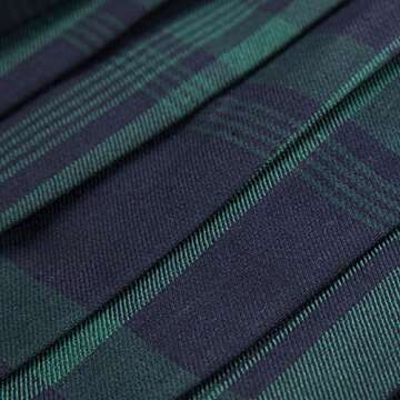 Women's Elastic Waist Plaid Pleated Skirt Tartan Skater School Uniform Mini Skirts (Medium, Series 1 Green)