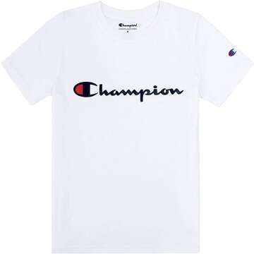 Champion Boys Logo Tee - Short Sleeve Comfort