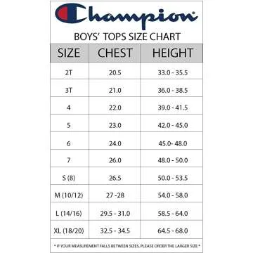 Champion Boys Logo Tee - Short Sleeve Comfort
