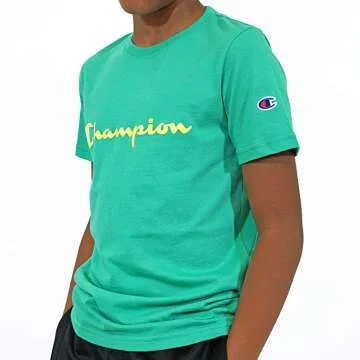 Champion Boys Logo Tee - Short Sleeve Comfort