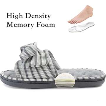 Comfortable Eurytides Slide Slippers for Women in Light Grey