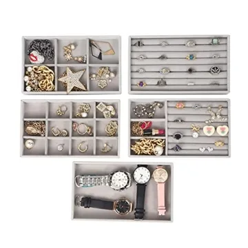 Stylish Acrylic Jewelry Organizer with 5 Drawers