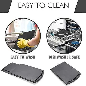 KLEVERISE Appliance Slider - Kitchen Caddy Appliance Sliding Tray - Countertop Storage Accessory for Kitchen Appliance - ABS Coffee Maker Mixer Air Fryer Rolling Slider