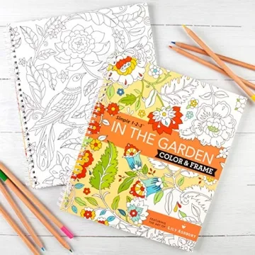 Color & Frame - In the Garden Adult Coloring Book