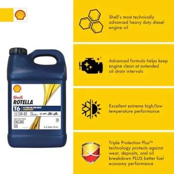 Shell Rotella T6 Full Synthetic 5W-40 Motor Oil - Powerful Protection