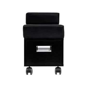 Berkeley Pedicure Cart with Footrest Beauty Nail Salon Furniture