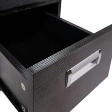 Berkeley Pedicure Cart with Footrest Beauty Nail Salon Furniture