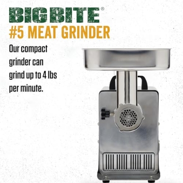LEM Big Bite #5 Meat Grinder for Home Use