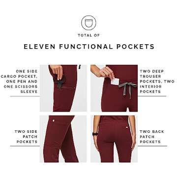 FIGS YOLA Skinny Scrub Pants – Comfort and Style for Women