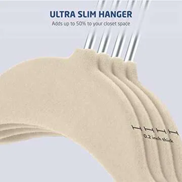 Zober Velvet Baby Hangers - 30 Non-Slip Toddler Hangers