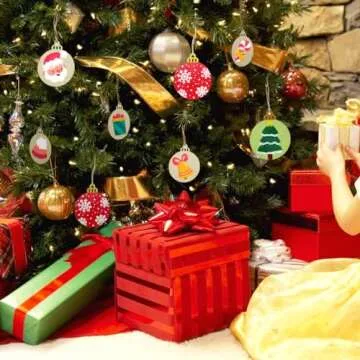 Hidreas 40 Pcs Wood Ornaments Christmas Crafts Kit