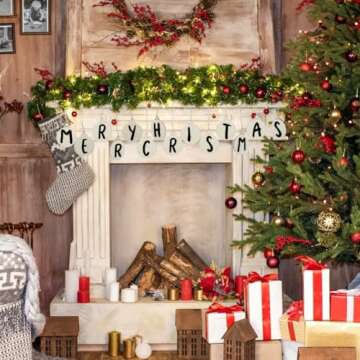 Hidreas 40 Pcs Wood Ornaments Christmas Crafts Kit