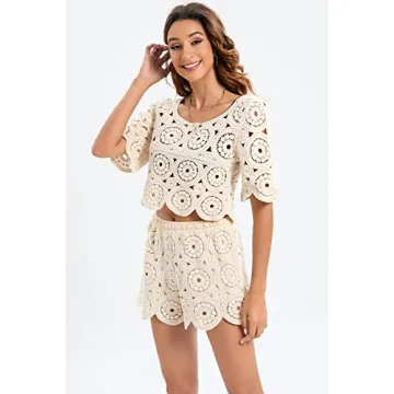 Chic Women's Bikini Beach Swimwear Cover Up Set